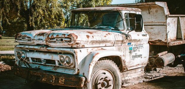 repairing a rusted truck bed